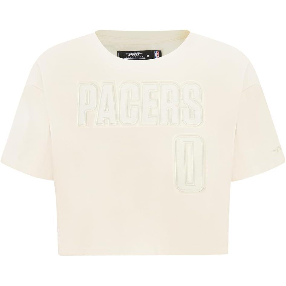 imagePro Standard NBA Womens Womens NBA Indiana Pacers Neutrals Player Short Sleeve Boxy TeeEggshell