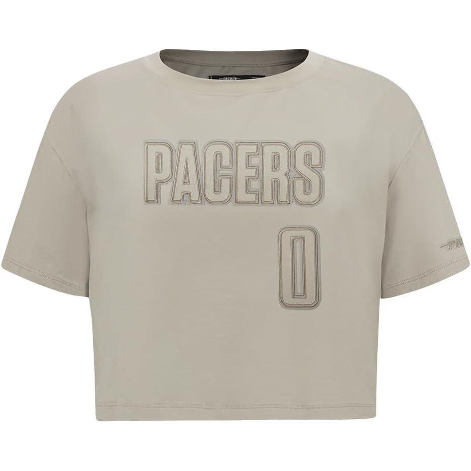 imagePro Standard NBA Womens Womens NBA Indiana Pacers Neutrals Player Short Sleeve Boxy TeeTaupe