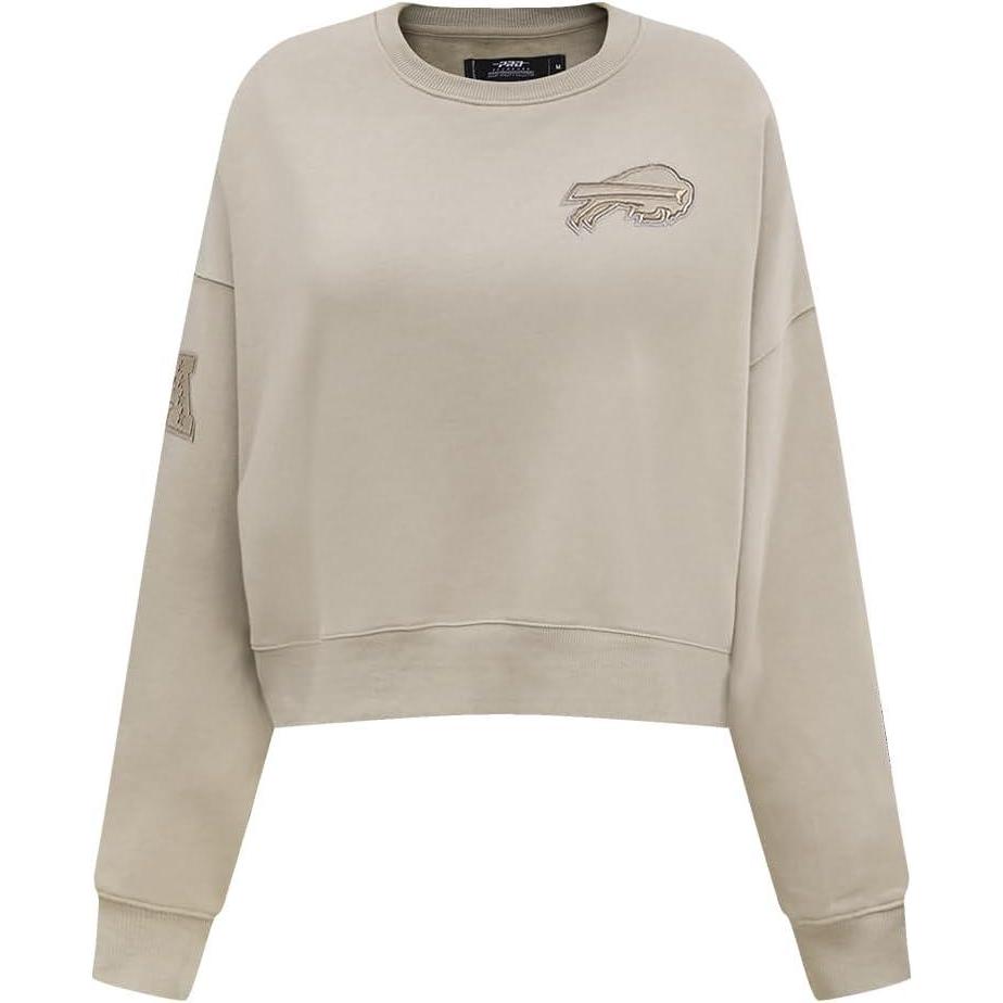imagePro Standard Neutral Womens NFL Los Angeles Chargers Fleece CrewneckTaupe