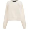 Pro Standard Neutral Women’s NFL Los Angeles Chargers Fleece Crewneck(Eggshell)