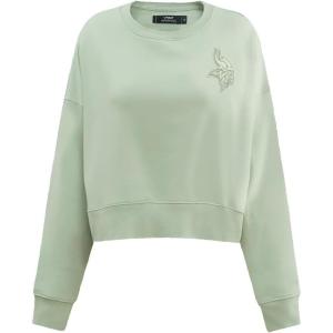 Pro Standard Neutral Women’s NFL Los Angeles Chargers Fleece Crewneck(Moss)