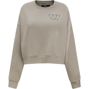 Pro Standard Womens NFL Washington Commanders Neutral Crewneck Sweatshirt Taupe L