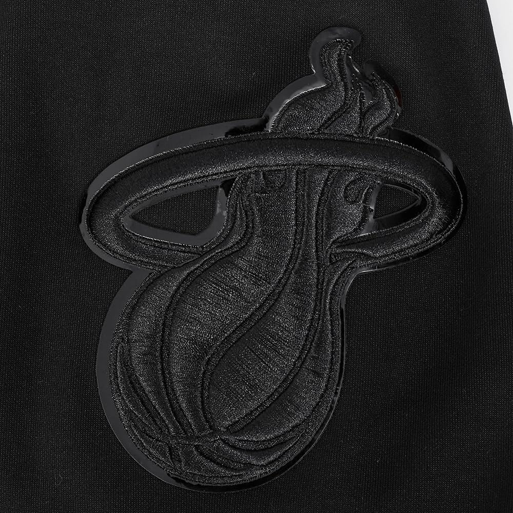 imagePro Standard Mens NBA Miami Heat Classic 3Bk Pull Over Hoodie Triple Black S