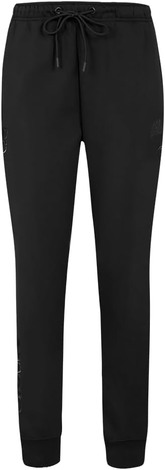imagePro Standard NBA Womens Womens NBA Classic Brushed Back French Terry SweatpantTriple Black