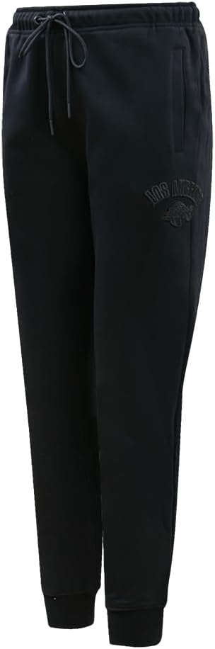 imagePro Standard NBA Womens Womens NBA Classic Brushed Back French Terry SweatpantTriple Black