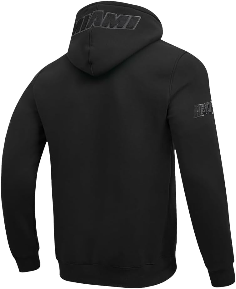 imagePro Standard NBA mens Mens Nba Classic Cotton Double Knit Full Zip HoodieTriple Black