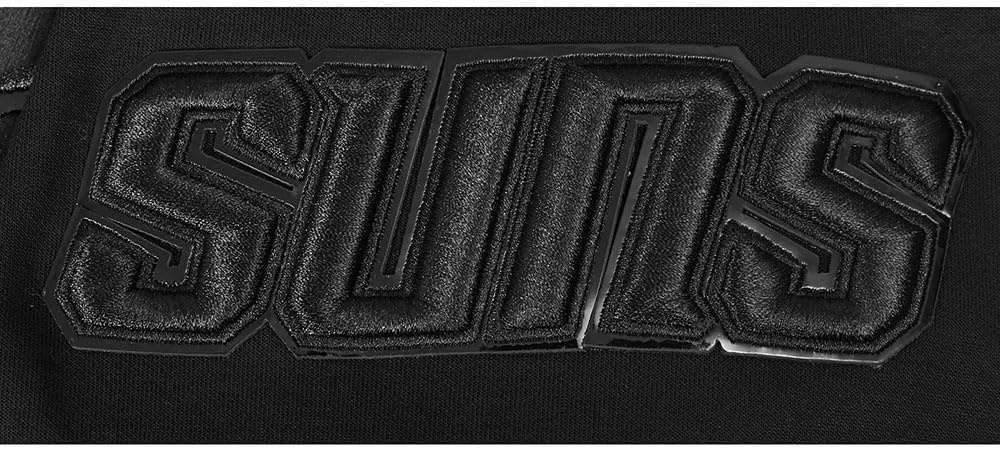 imagePro Standard NBA mens Mens Nba Classic Cotton Double Knit Full Zip HoodieTriple Black