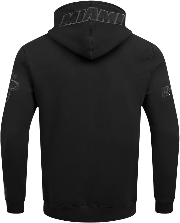 imagePro Standard NBA mens Mens Nba Classic Cotton Double Knit Full Zip HoodieTriple Black