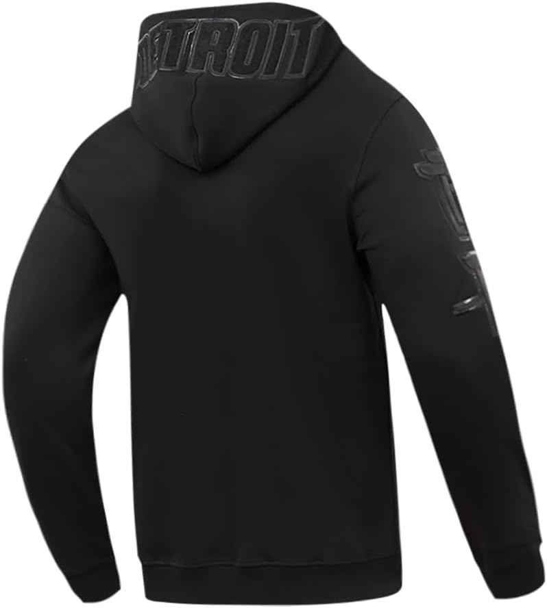 imagePro Standard NBA mens Mens Nba Classic Cotton Double Knit Full Zip HoodieTriple Black