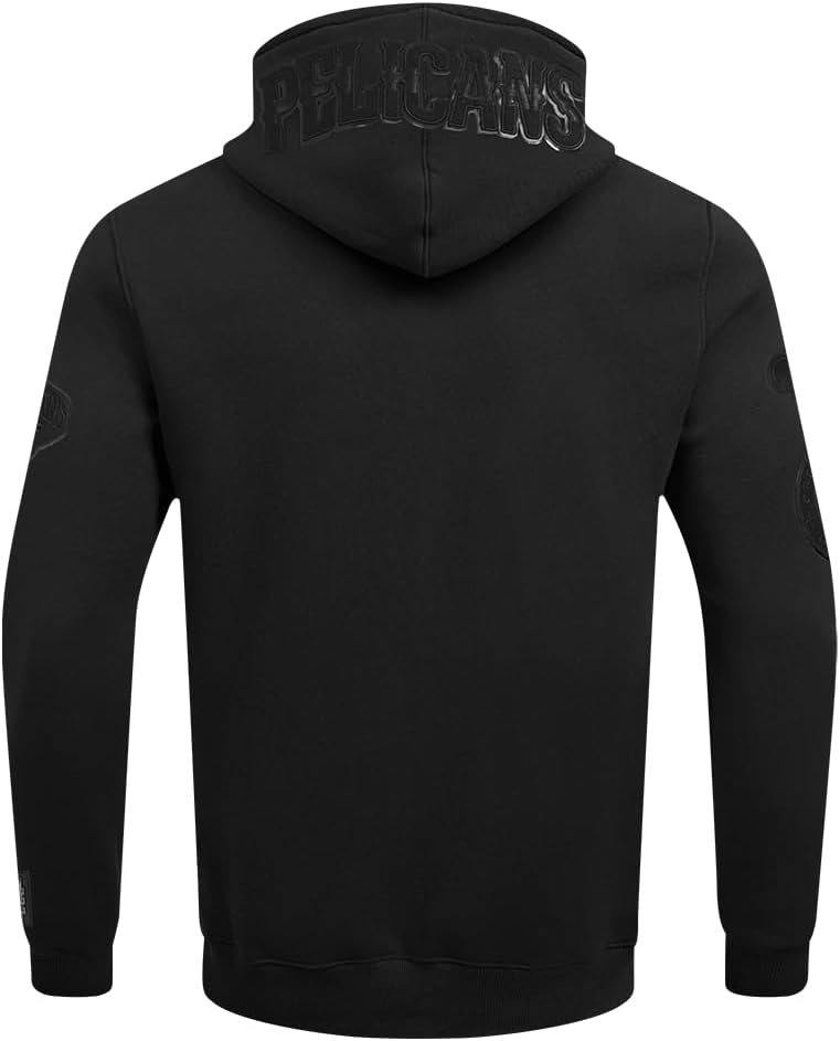 imagePro Standard NBA mens Mens Nba Classic Cotton Double Knit Full Zip HoodieTriple Black