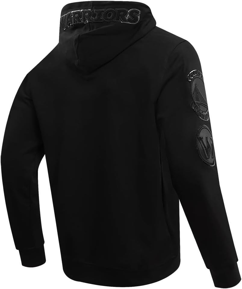 imagePro Standard NBA mens Mens Nba Classic Cotton Double Knit Full Zip HoodieTriple Black