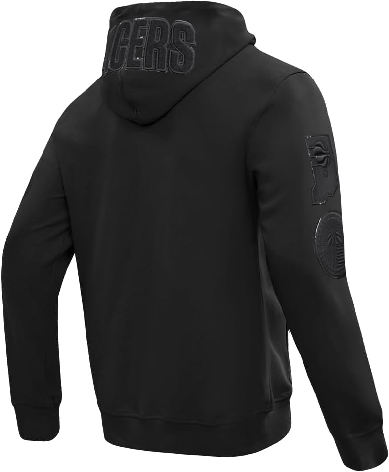 imagePro Standard NBA mens Mens Nba Classic Cotton Double Knit Full Zip HoodieTriple Black