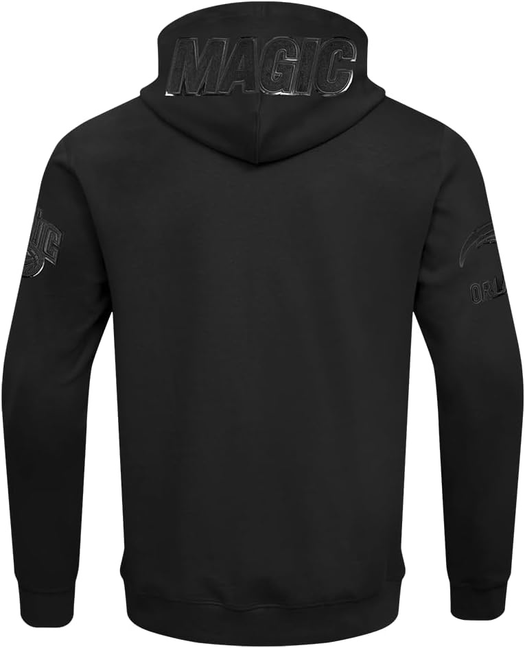 imagePro Standard NBA mens Mens Nba Classic Cotton Double Knit Full Zip HoodieTriple Black