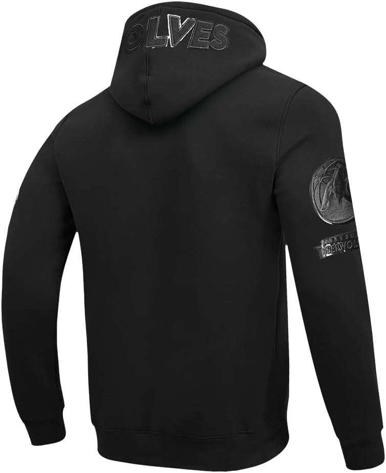 imagePro Standard NBA mens Mens Nba Classic Cotton Double Knit Full Zip HoodieTriple Black