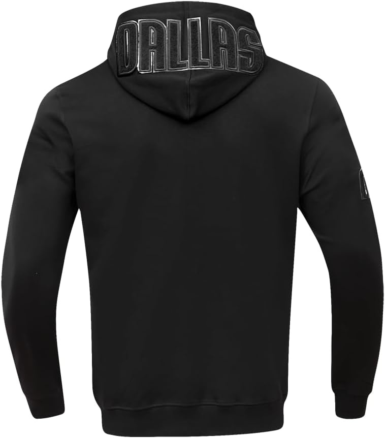 imagePro Standard NBA mens Mens Nba Classic Cotton Double Knit Full Zip HoodieTriple Black