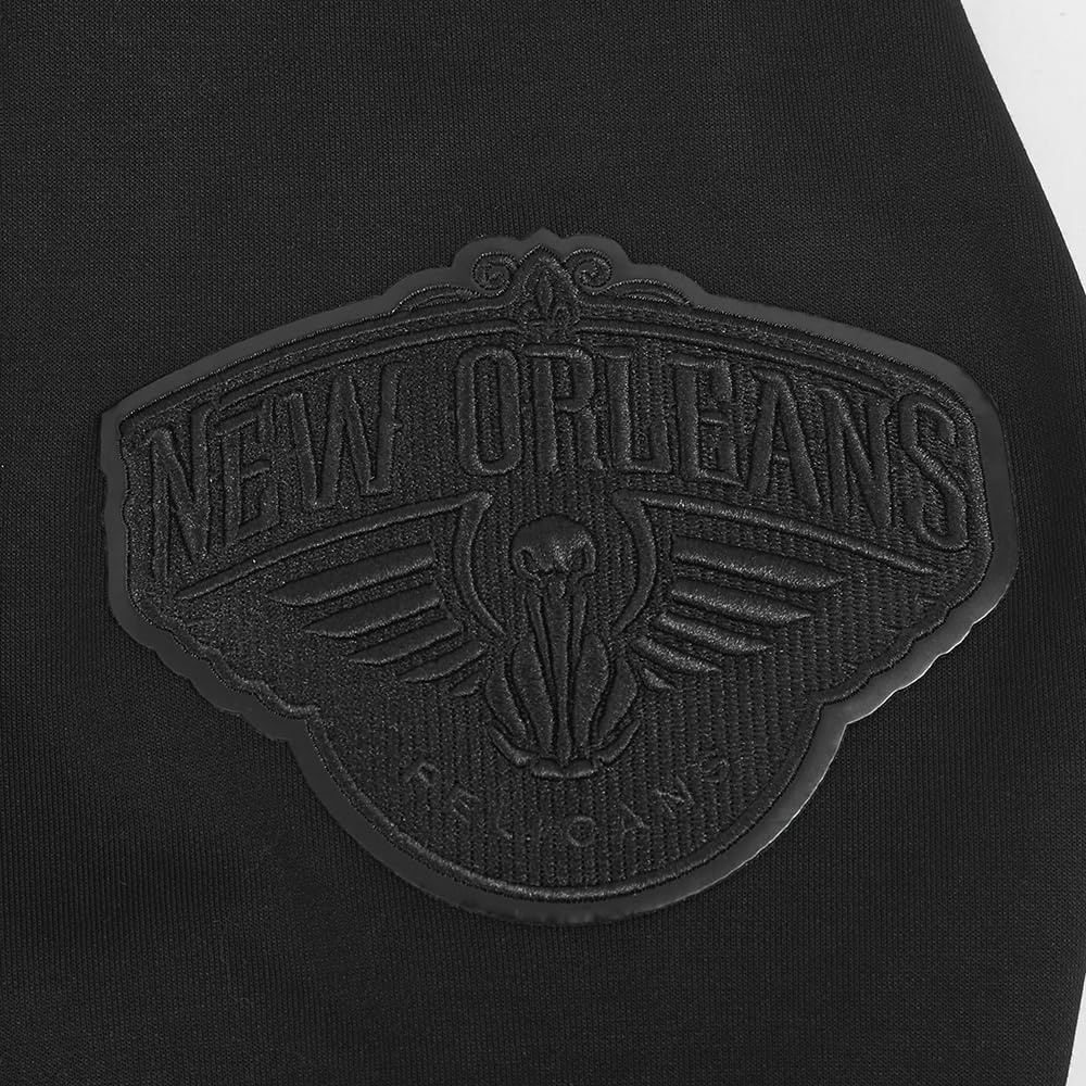 imagePro Standard NBA mens Mens Nba Classic Cotton Double Knit Full Zip HoodieTriple Black