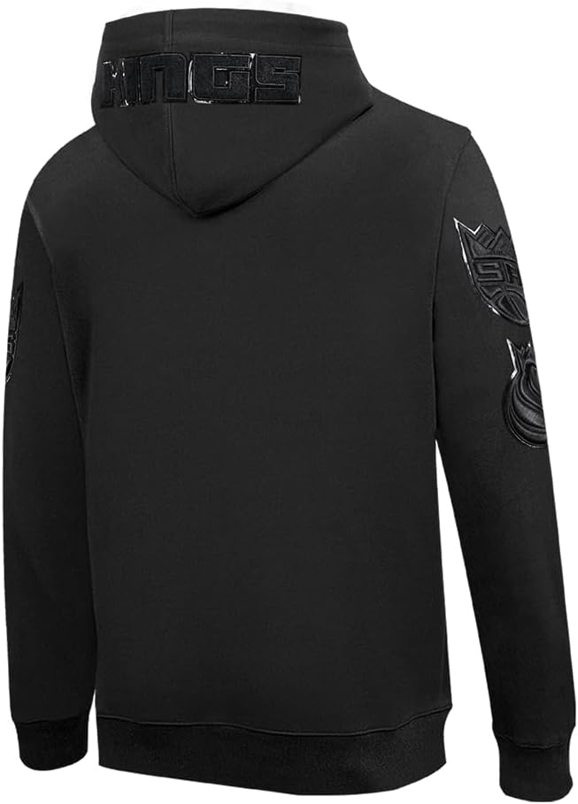 imagePro Standard NBA mens Mens Nba Classic Cotton Double Knit Full Zip HoodieTriple Black
