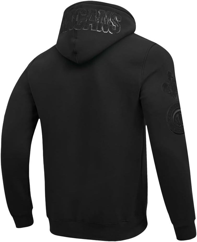 imagePro Standard NBA mens Mens Nba Classic Cotton Double Knit Full Zip HoodieTriple Black