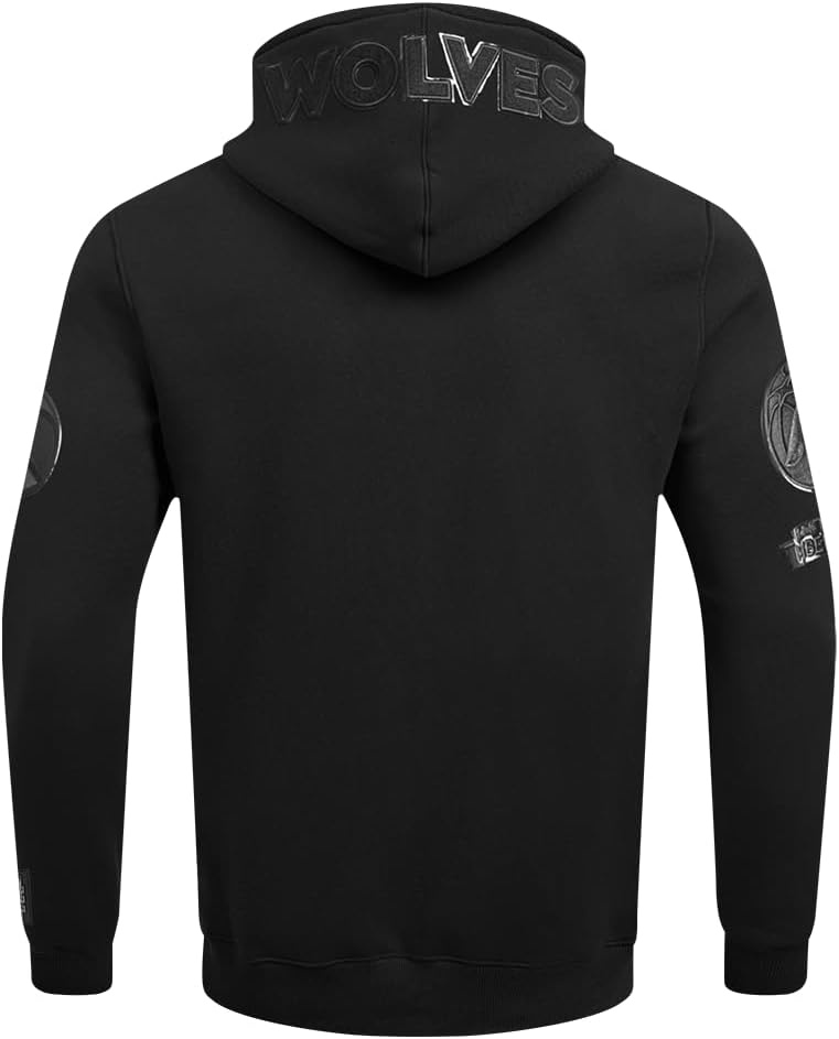 imagePro Standard NBA mens Mens Nba Classic Cotton Double Knit Full Zip HoodieTriple Black