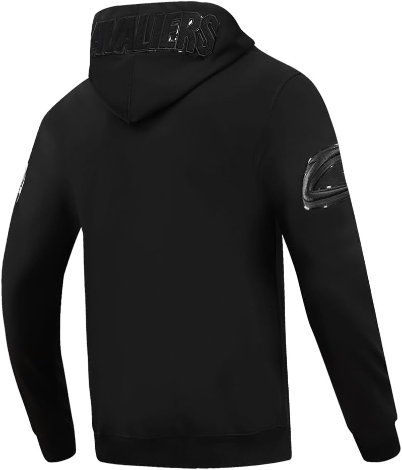 imagePro Standard NBA mens Mens Nba Classic Cotton Double Knit Full Zip HoodieTriple Black