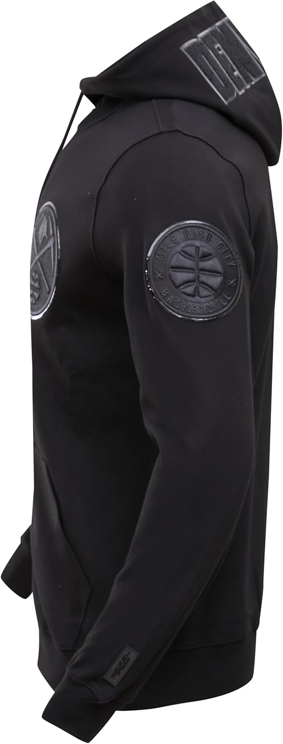 imagePro Standard NBA mens Mens Nba Classic Cotton Double Knit Full Zip HoodieTriple Black