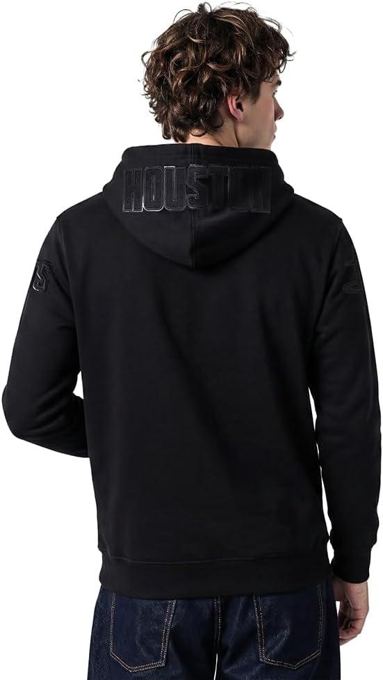 imagePro Standard NBA mens Mens Nba Classic Cotton Double Knit Full Zip HoodieTriple Black