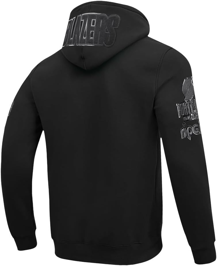imagePro Standard NBA mens Mens Nba Classic Cotton Double Knit Full Zip HoodieTriple Black