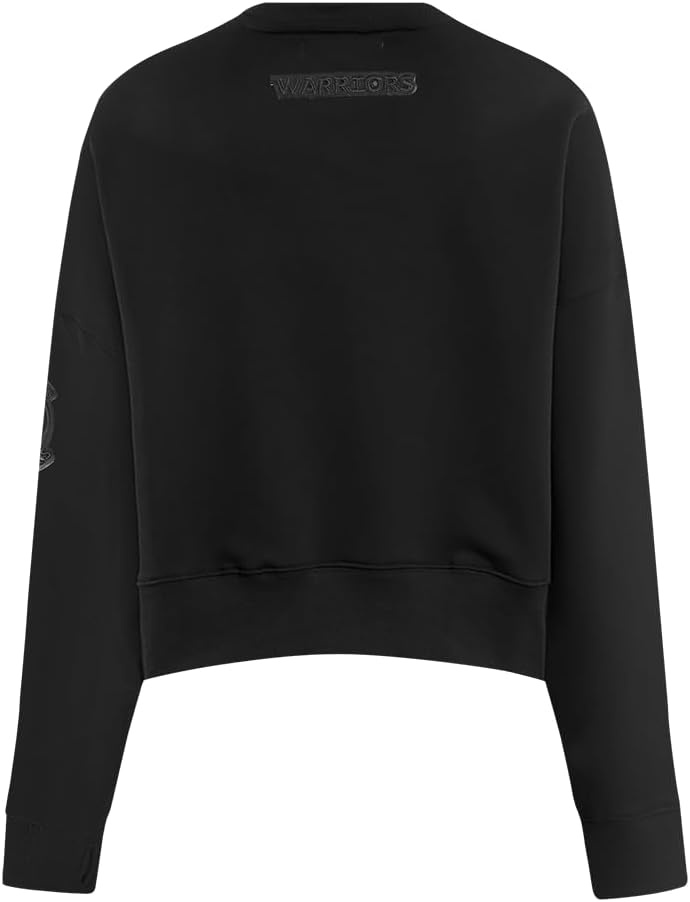 imagePro Standard NBA womens Womens Nba Classic Brushed Back French Terry Crewneck SweatshirtTriple Black