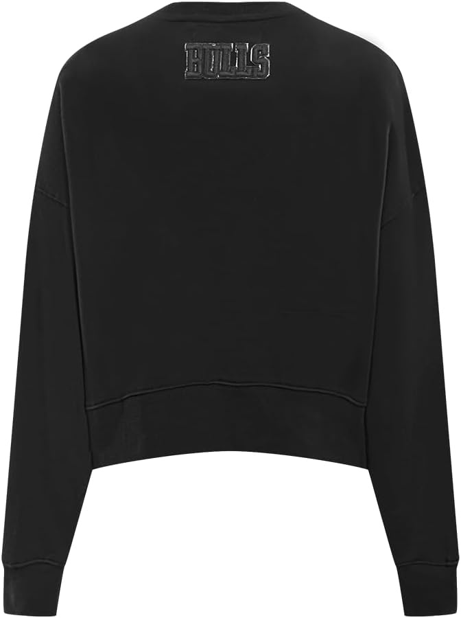 imagePro Standard NBA womens Womens Nba Classic Brushed Back French Terry Crewneck SweatshirtTriple Black