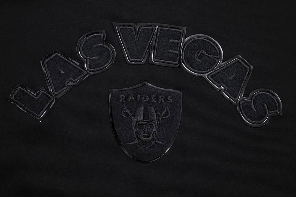 imagePro Standard Womens NFL Classic Brushed Back French Terry Crewneck SweatshirtTriple Black