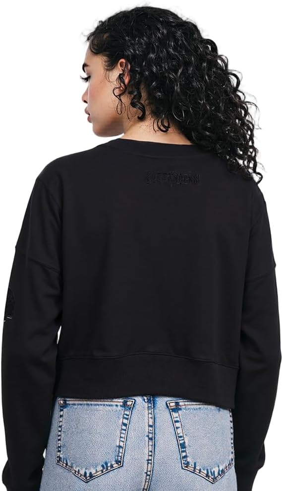 imagePro Standard Womens NFL Classic Brushed Back French Terry Crewneck SweatshirtTriple Black