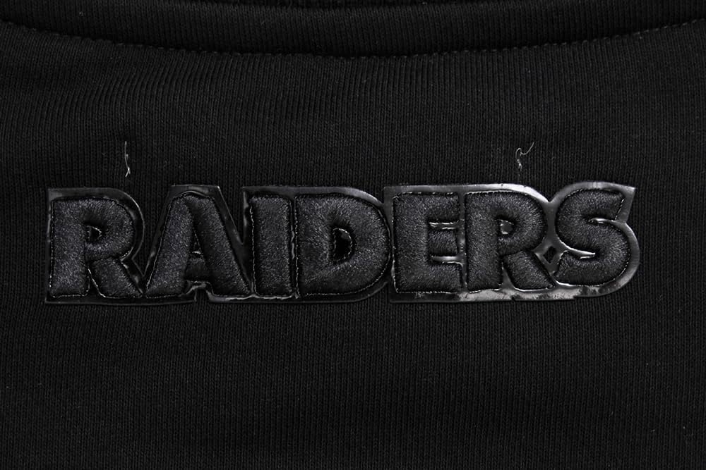 imagePro Standard Womens NFL Classic Brushed Back French Terry Crewneck SweatshirtTriple Black