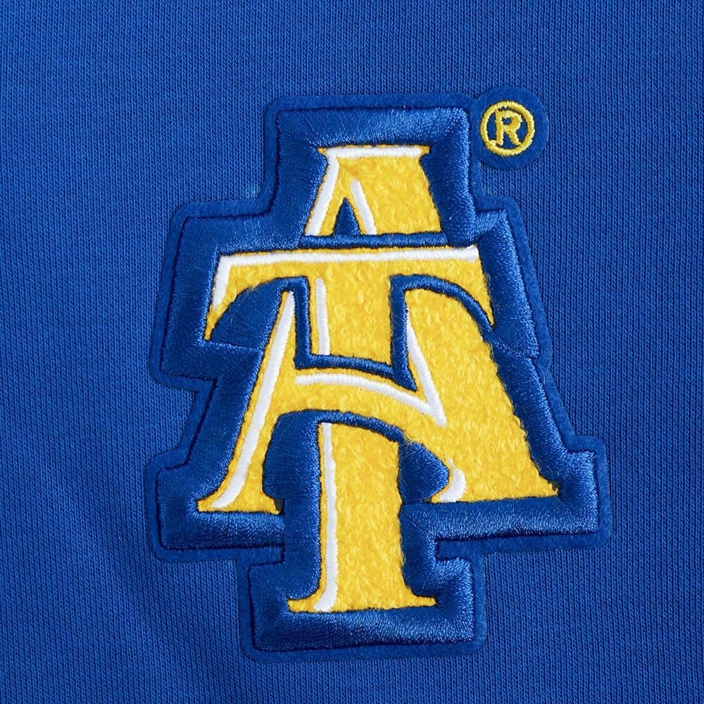 imagePro Standard Womens College North Carolina AampT State University Classic Essentials Cropped Pullover Hoodie Dodger Blue 2Xl