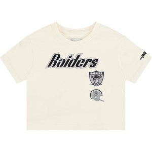 Pro Standard Big Girls NFL Las Vegas Raiders Retro Classics Short Sleeve Boxy Tee Eggshell XL