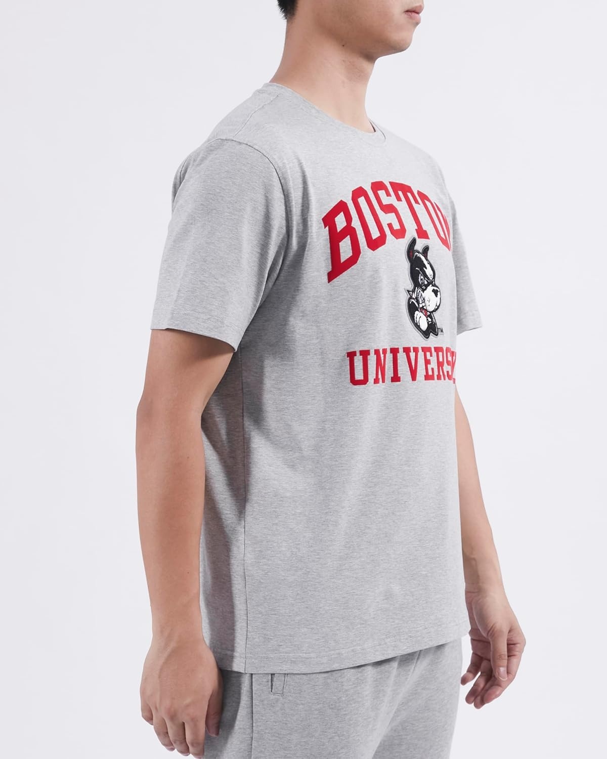 image:imagePro Standard Mens Mens College College Classic Chenille Cotton Single Short Sleeve Tee