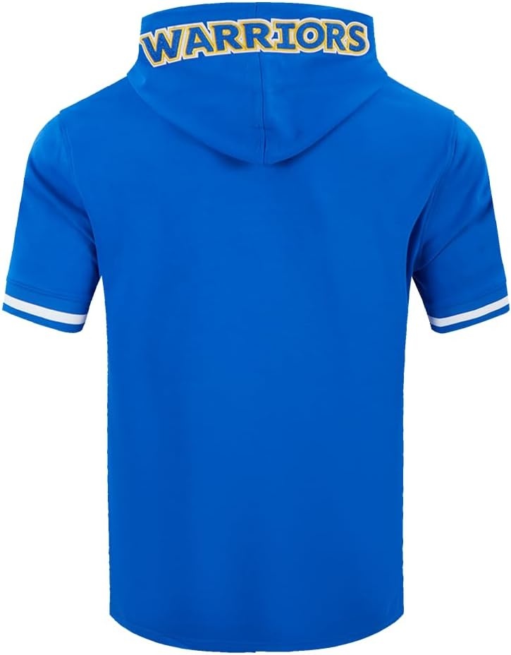 image:imagePro Standard Mens NBA Classic Chenille Cotton Double Knit Short Sleeve HoodieRoyal Blue