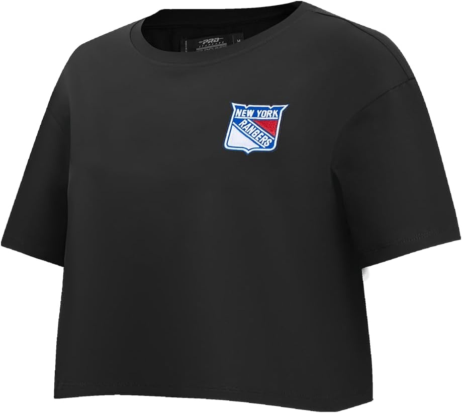 image:imagePro Standard NHL Womens Pro Standard Womens NHL Classic Chenille Short Sleeve Boxy TeeBlack