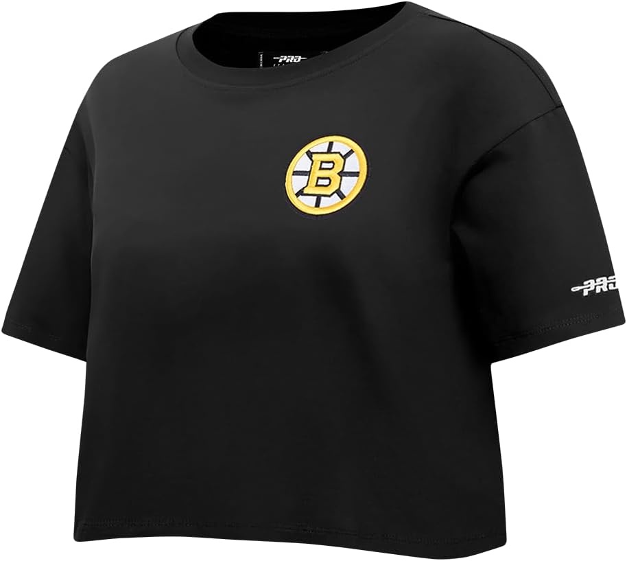 image:imagePro Standard NHL Womens Womens NHL Classic Chenille Cotton Single Jersey Short Sleeve Boxy Tee