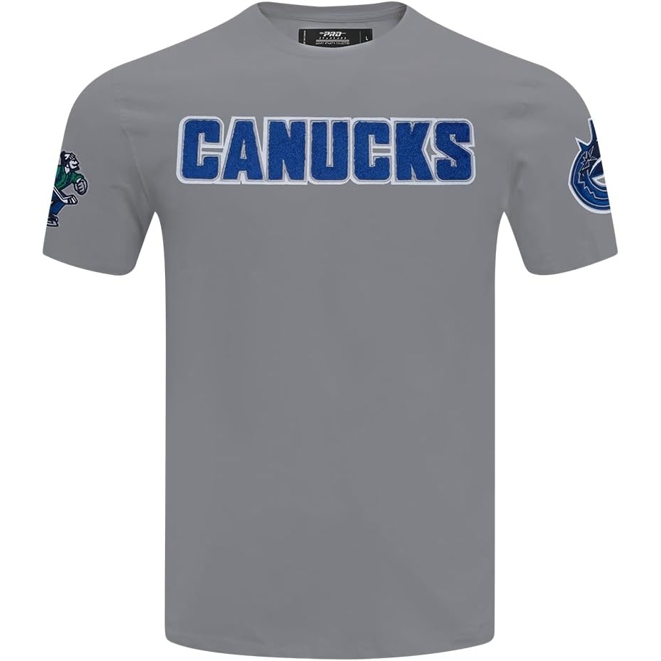 image:imagePro Standard NHL Mens Mens NHL Classic Chenille Short Sleeve TeeGray