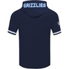 Pro Standard Mens NBA Classic Chenille Cotton Double Knit Short Sleeve Hoodie(Midnight Navy)