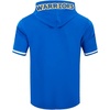 Pro Standard Mens NBA Classic Chenille Cotton Double Knit Short Sleeve Hoodie(Royal Blue)