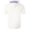 Pro Standard Mens NHL Classic Chenille Double Knit Short Sleeve Hoodie(Eggshell)