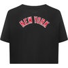 Pro Standard NHL Womens Pro Standard Womens NHL Classic Chenille Short Sleeve Boxy Tee(Black)