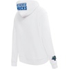 Pro Standard Womens NHL Classic Chenille Brushed Back French Terry Pull Over Hoodie(White)