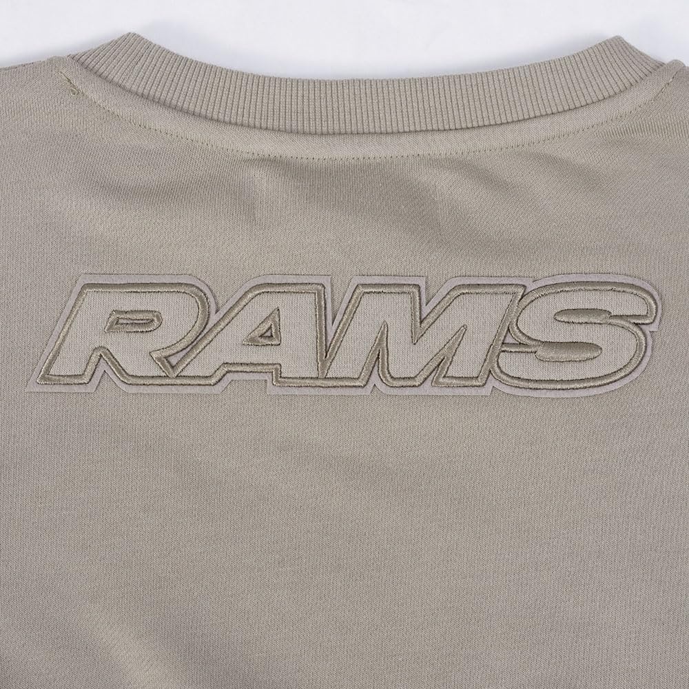 image:imagePro Standard Womens NFL Los Angeles Rams Neutral Crewneck Sweatshirt Taupe XL