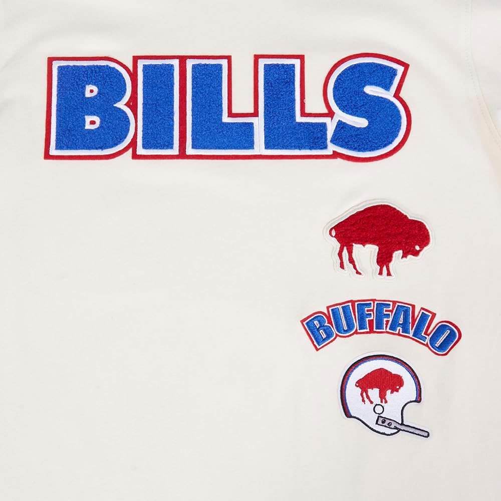 image:imagePro Standard Big Boys NFL Buffalo Bills Retro Classics Taping Tee EggshellRoyal Blue XL