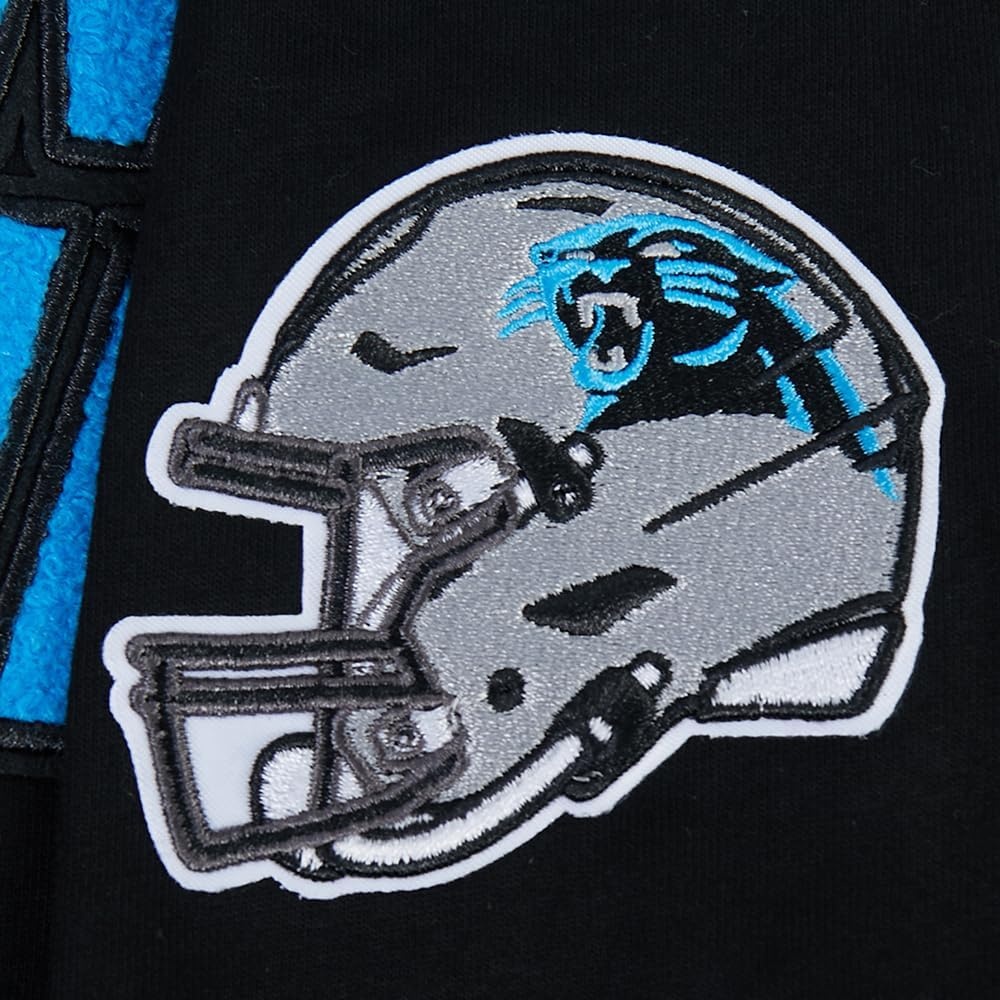 image:imagePro Standard Big Boys NFL Carolina Panthers Classic Chenille Short Sleeve Tee Black S