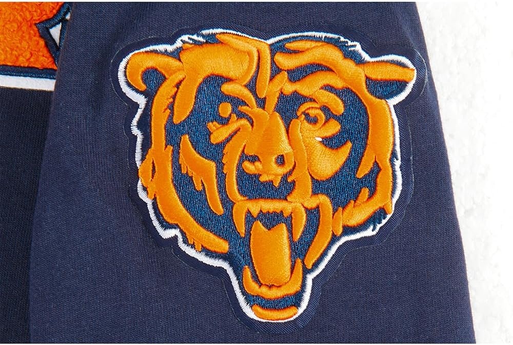 image:imagePro Standard Big Boys NFL Chicago Bears Classic Chenille Short Sleeve Tee Midnight Navy L