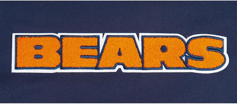 image:imagePro Standard Big Boys NFL Chicago Bears Classic Chenille Short Sleeve Tee Midnight Navy L