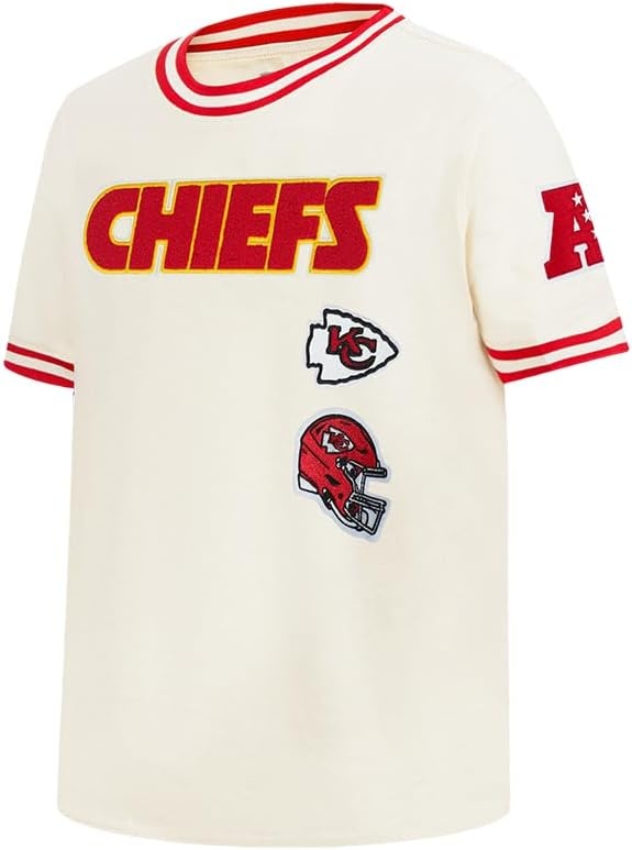 image:imagePro Standard Big Boys NFL Kansas City Chiefs Retro Classics Taping Tee EggshellRed XL